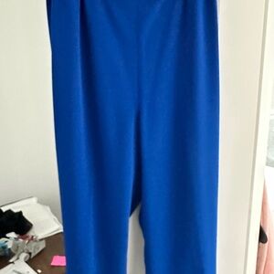 Women's Wide Leg Blue Pants